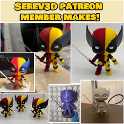 Deadpool Wolverine Fusion - Marvel Fanart Figurine - 3D Print STL/3MF 3d model