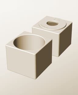 CS96-90-P Stacking pierced component box bin for makers 3d model