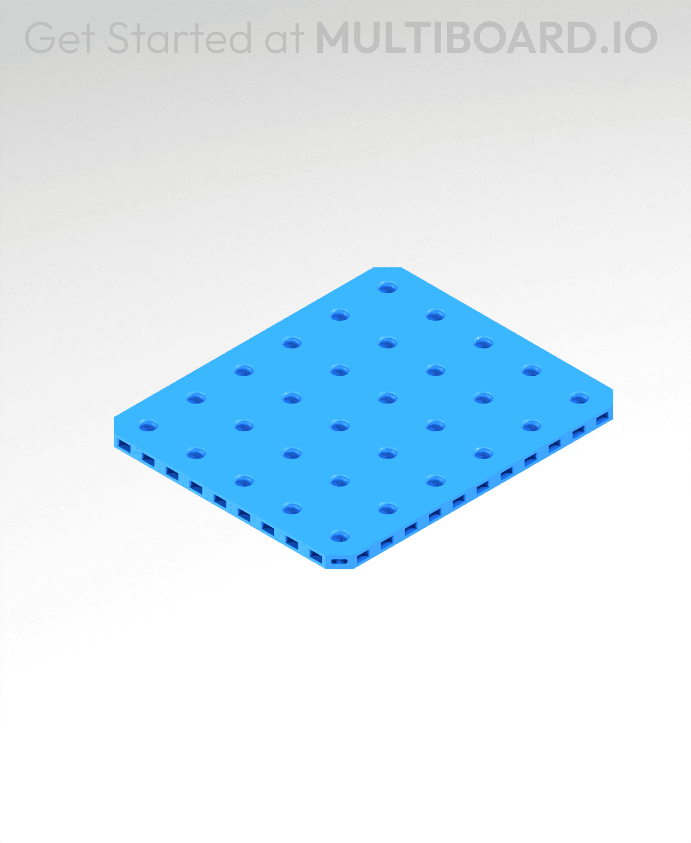 6x5 MU - Small Thread Offset MU - MultiBoard Plate 3d model