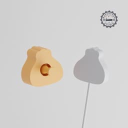 Dumpling Cake Pop Mold, Asian Cuisine Inspired, Yum Cha Treat Design, 2-Piece Set STL PRODUCT_2215 3d model