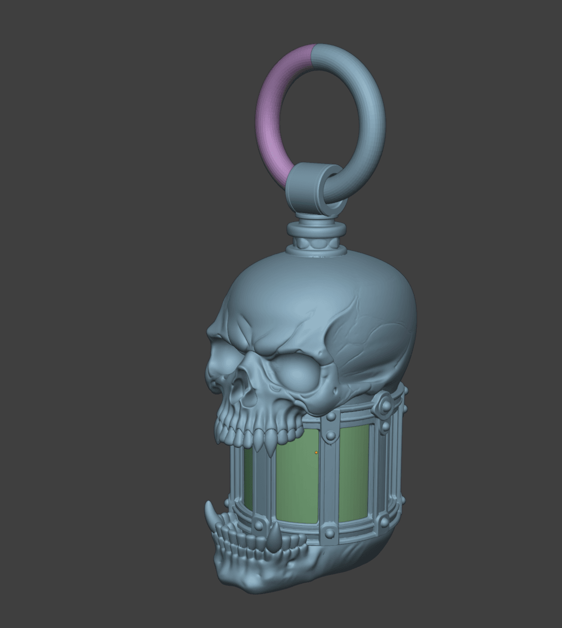 Skeleton Tea Light Lantern 3d model
