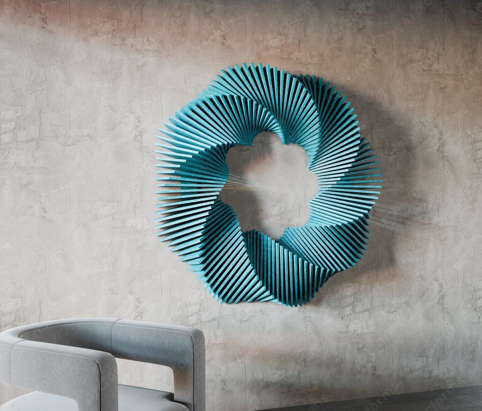 Sunny Wall Sculpture Model 3D Print Model 3d model