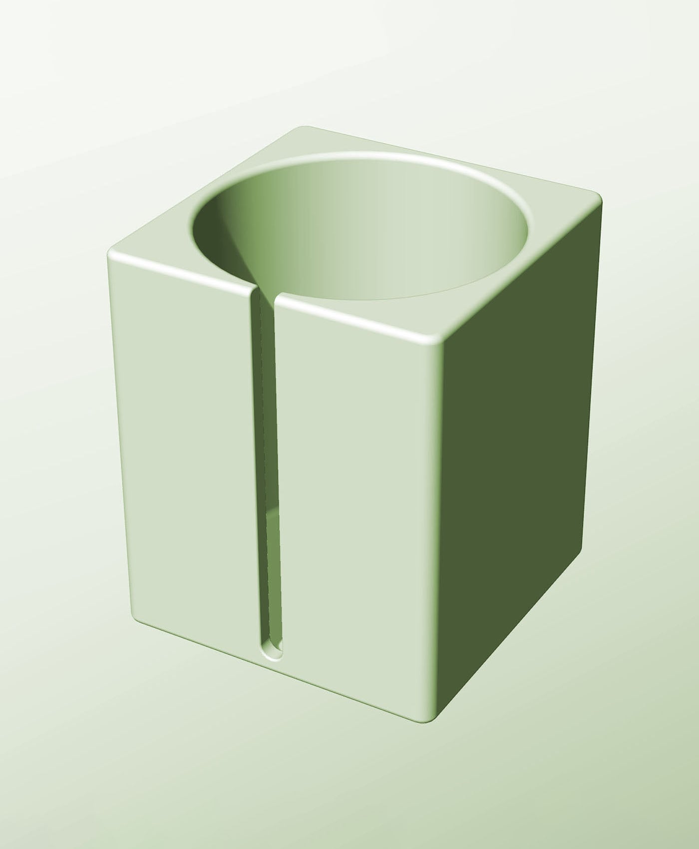 CS128-170-S Stacking slotted module bin for modern home decor 3d model