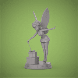 Santa Tinkerbell -Christmas 3d model