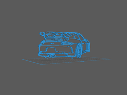 Porsche - 911 GT3 modele 991 Wall Art 3d model