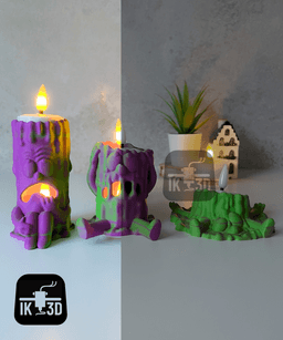 The Secret Life of Candles Set of 3 / No Supports 3d model