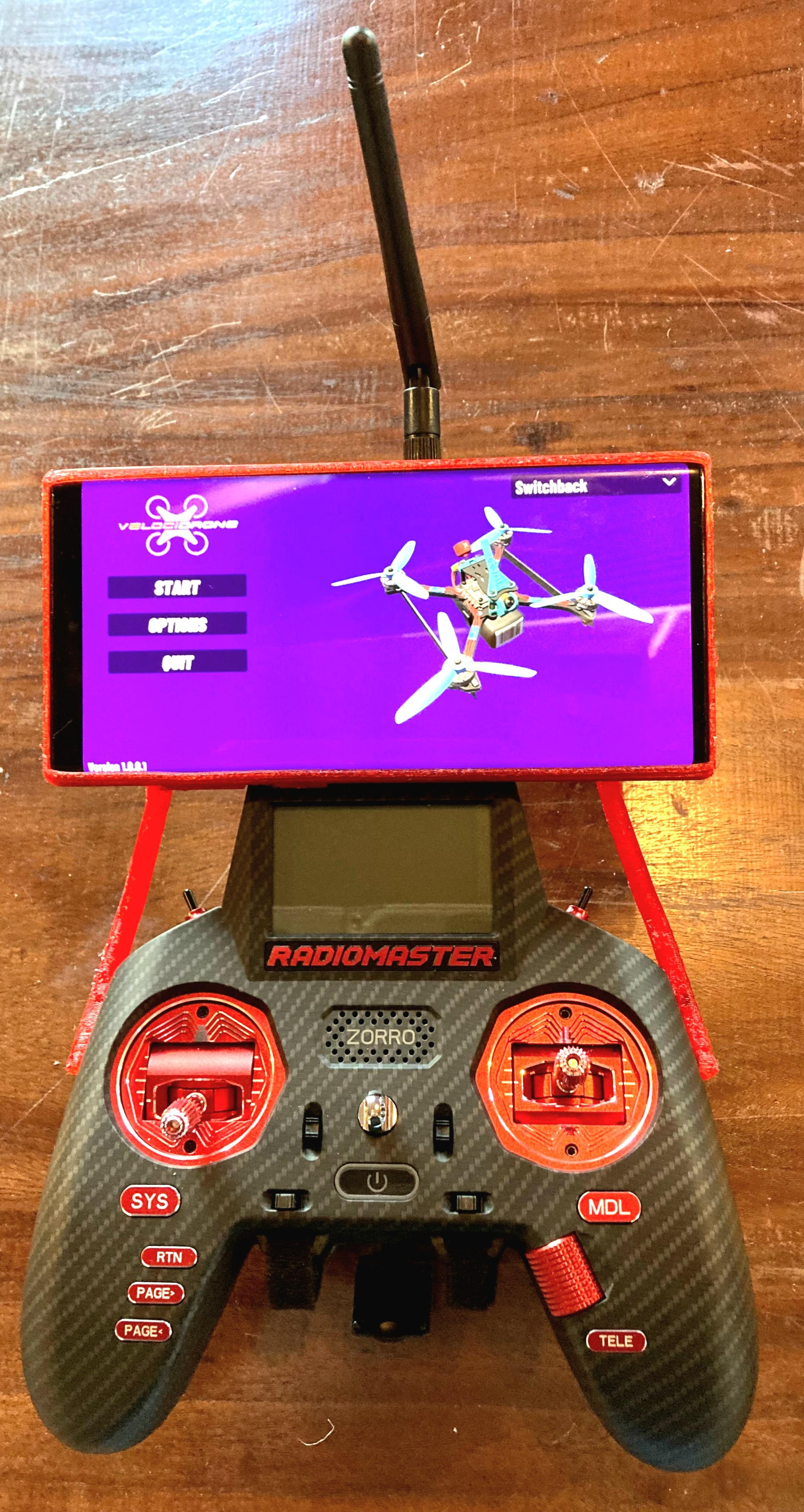 Zorro Phone holder with VRX Module bay 3d model