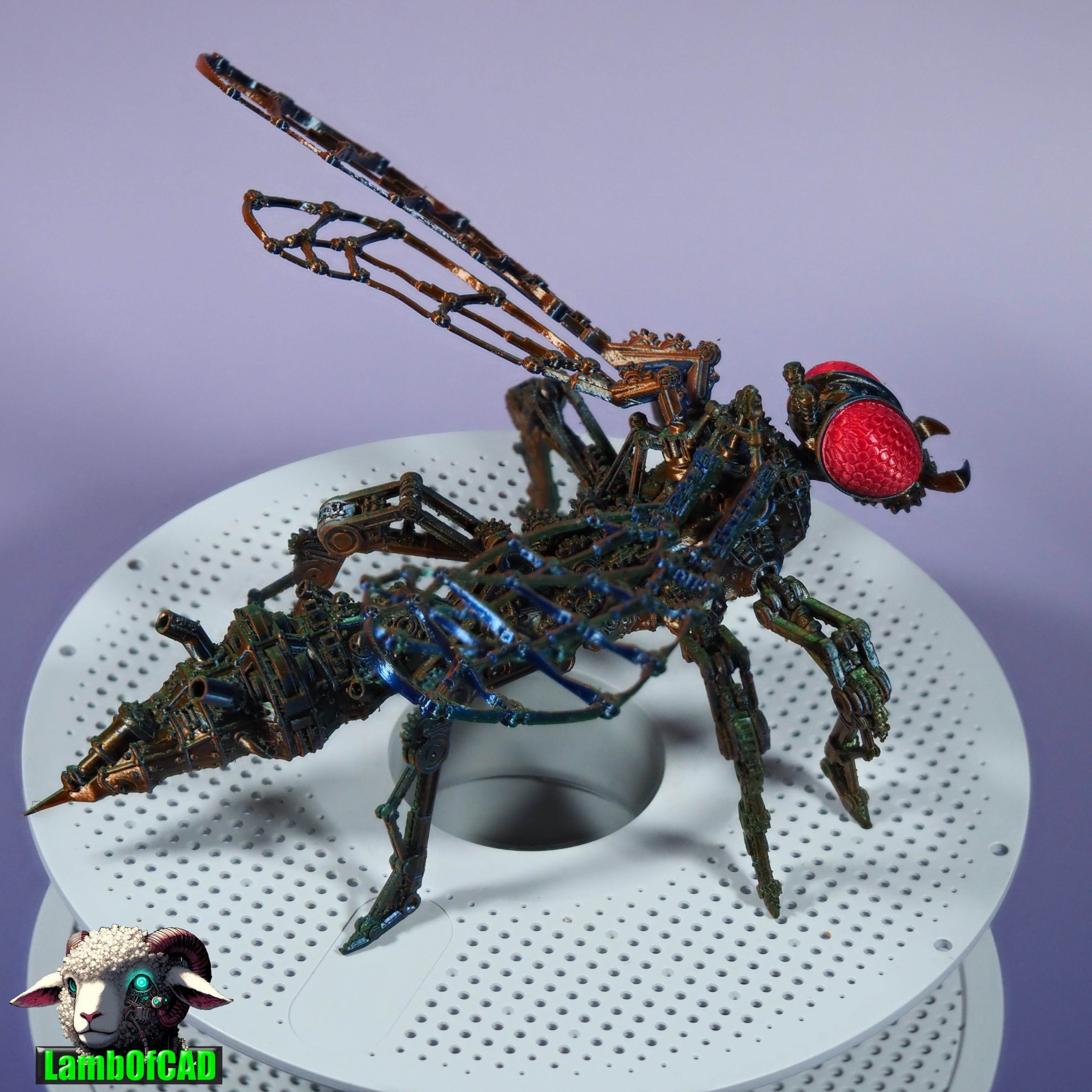 Steampunk Wasp, Articulated 3d model