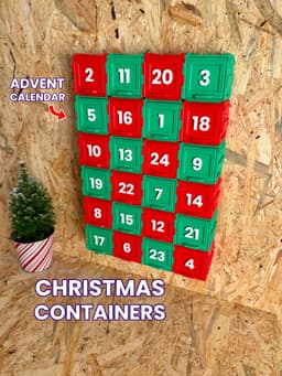 Christmas Containers - Functional Advent Calendar 3d model