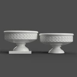decorative planter - vase - candy dish -Urn 3d model