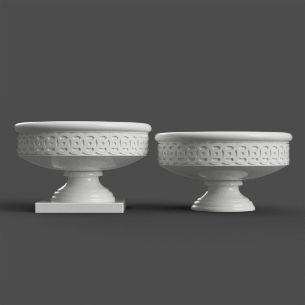 decorative planter - vase - candy dish -Urn 3d model