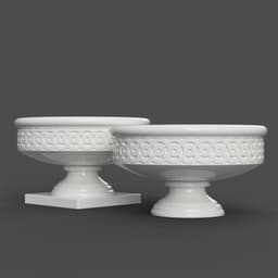 decorative planter - vase - candy dish -Urn 3d model