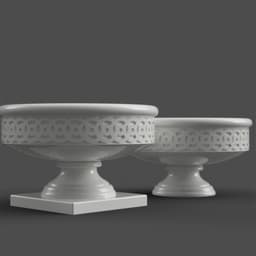 decorative planter - vase - candy dish -Urn 3d model