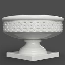 decorative planter - vase - candy dish -Urn 3d model