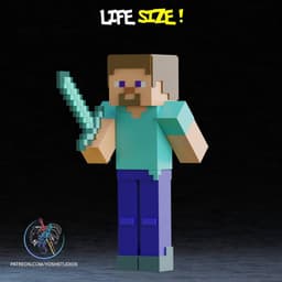 Life-Size Steve 3D Printer File STL 3d model