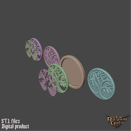Fantasy Halsin Cemp Outfit Logo Baldurs Gate 3 3d model