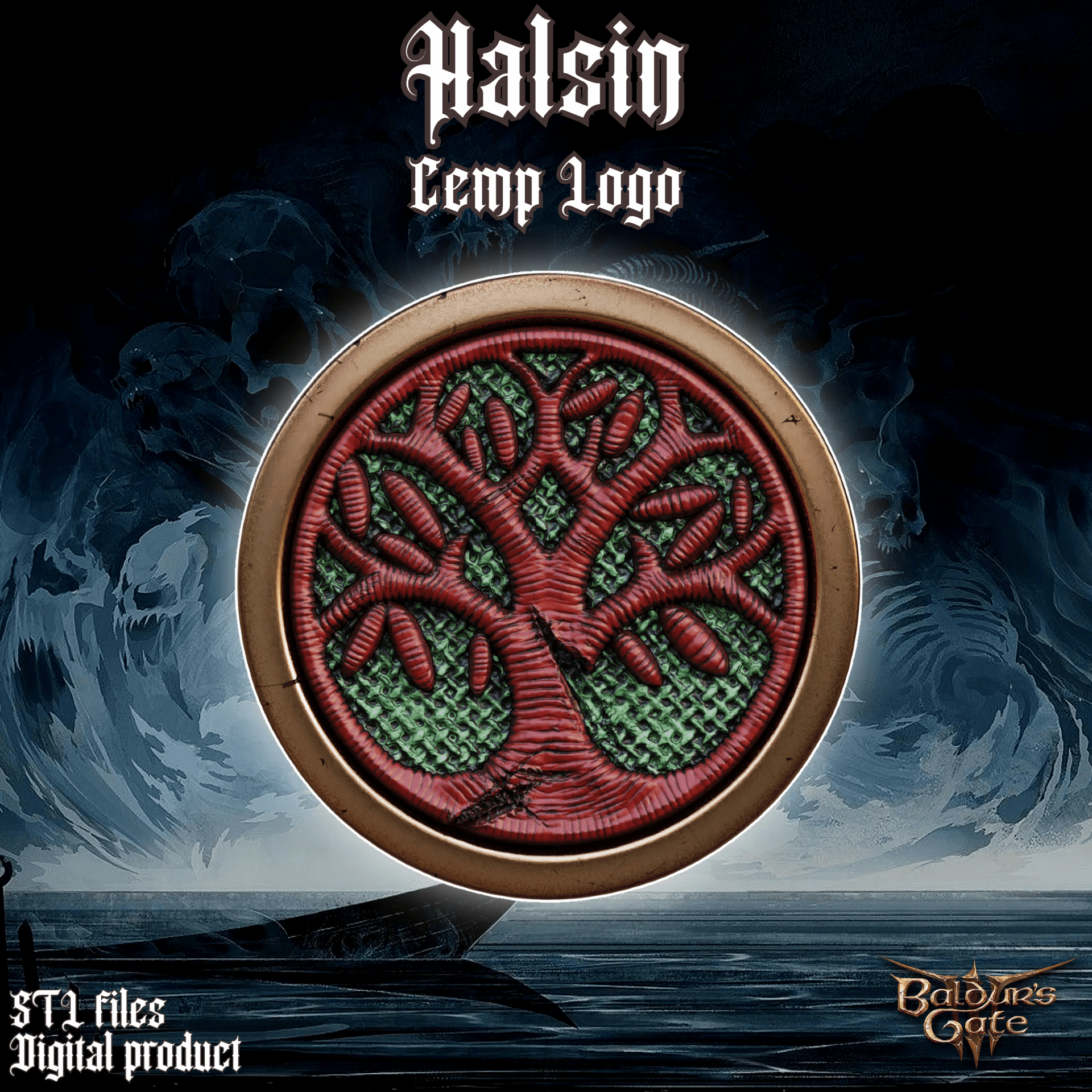 Fantasy Halsin Cemp Outfit Logo Baldurs Gate 3 3d model