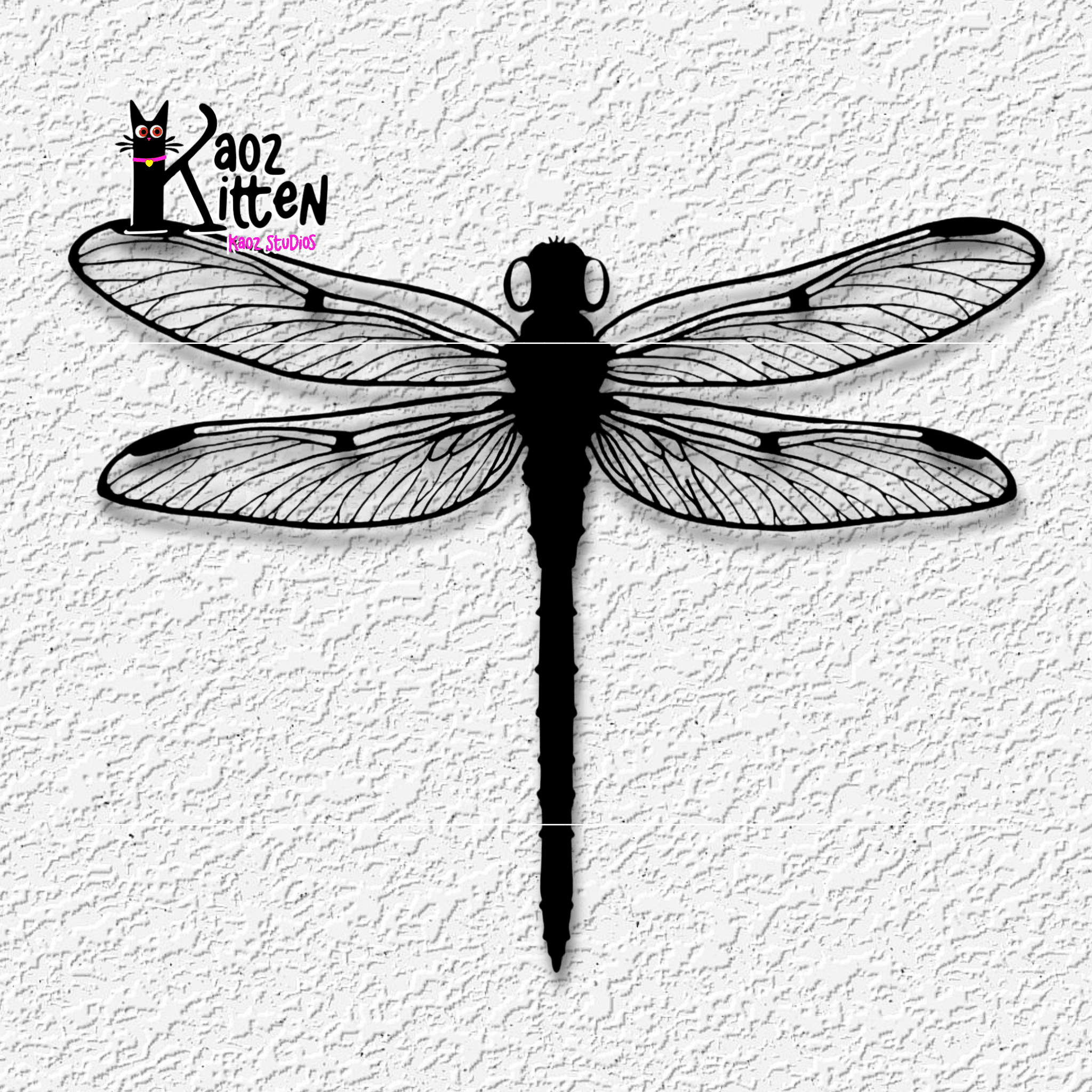 dragonfly wall art garden insect decor 3d model