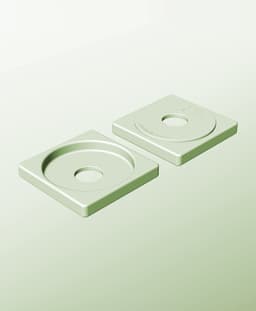 CS128-20-P Stacking pierced component box bin for makers 3d model