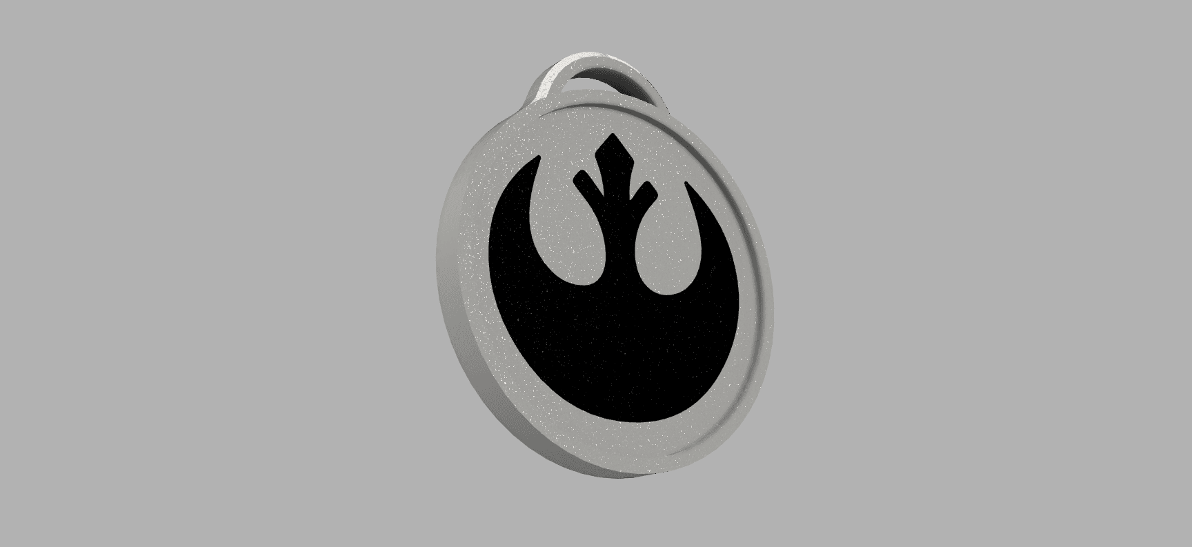 Rebel Keychain or Ornament 3d model
