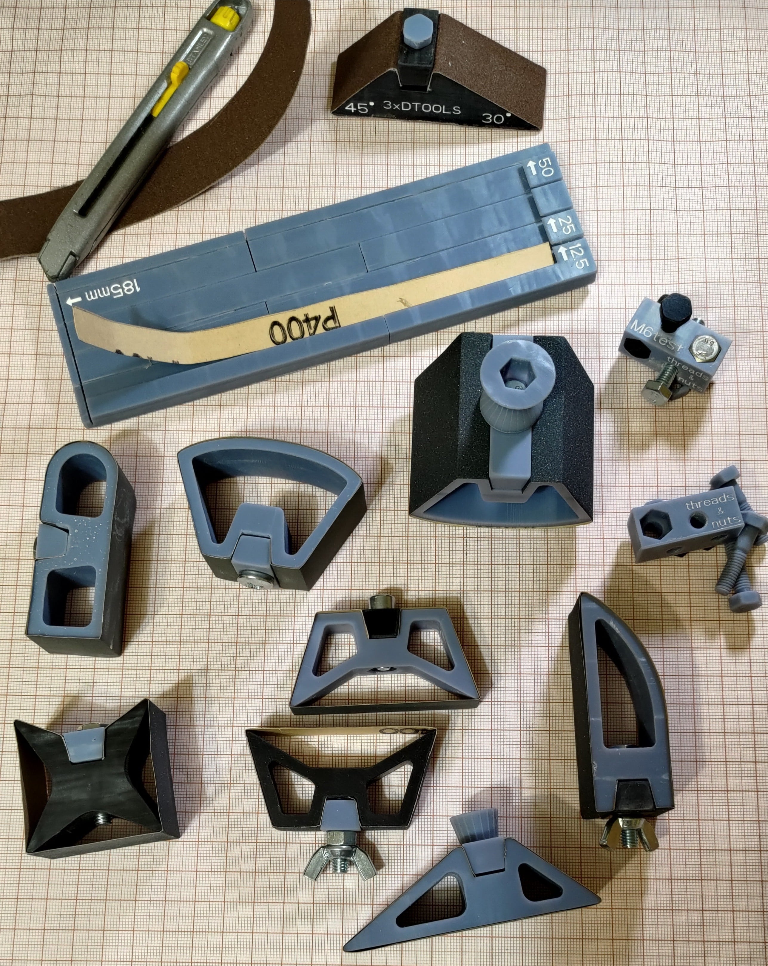 Sanding tools SET 3d model