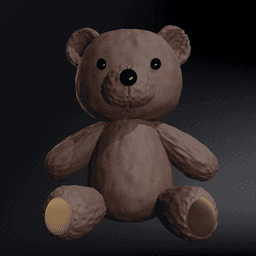 Teddy Bear Toy, Chibi Teddy bear, Funko Style bear 3d model