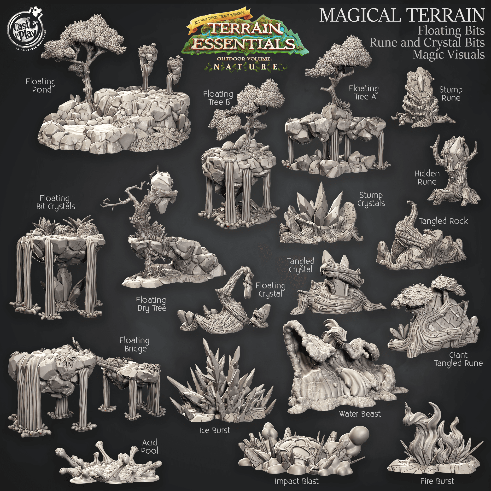 Magical Terrain Set (Pre 3d model