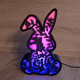 BUNNY RABBIT LED LAMP 3d model