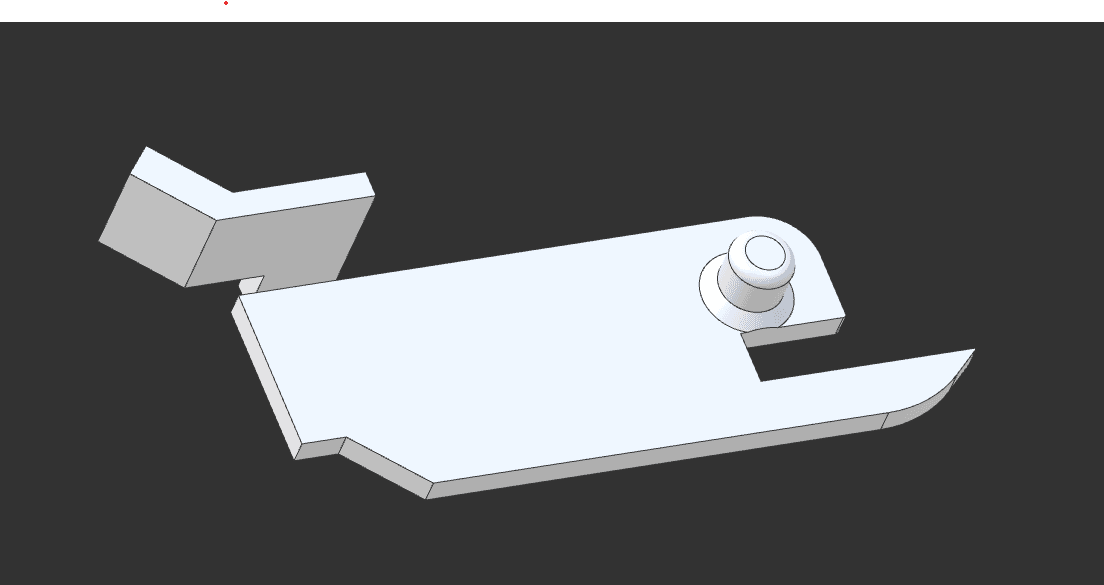 House A/C Vent Lever 3d model
