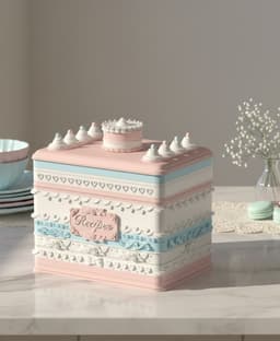 Victorian Pastel Recipe Box 3d model