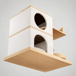 Modern Cat Tree House 3d model