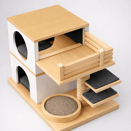 Modern Cat Tree House 3d model