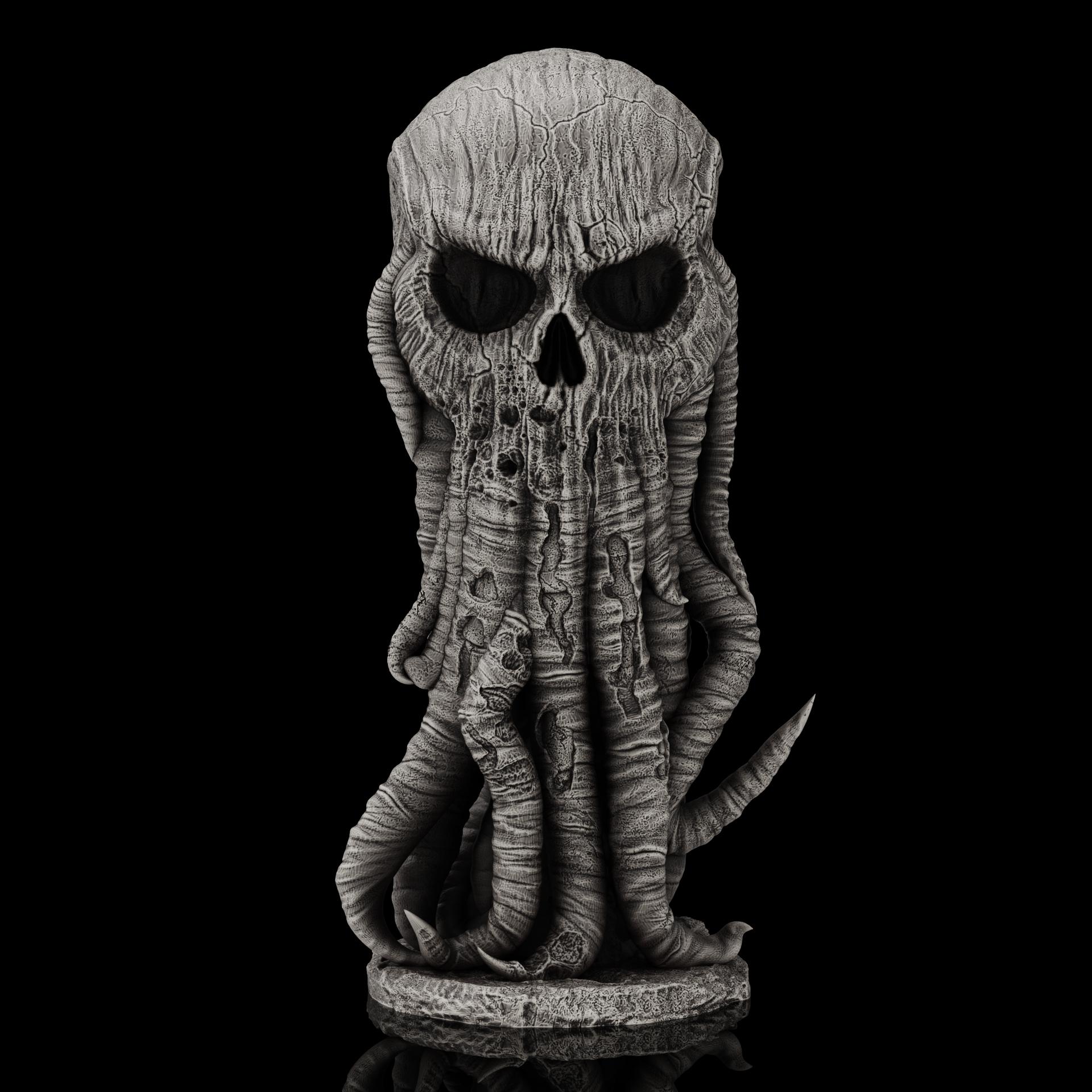 Skull Cthulhu (Pre-Supported) 3d model