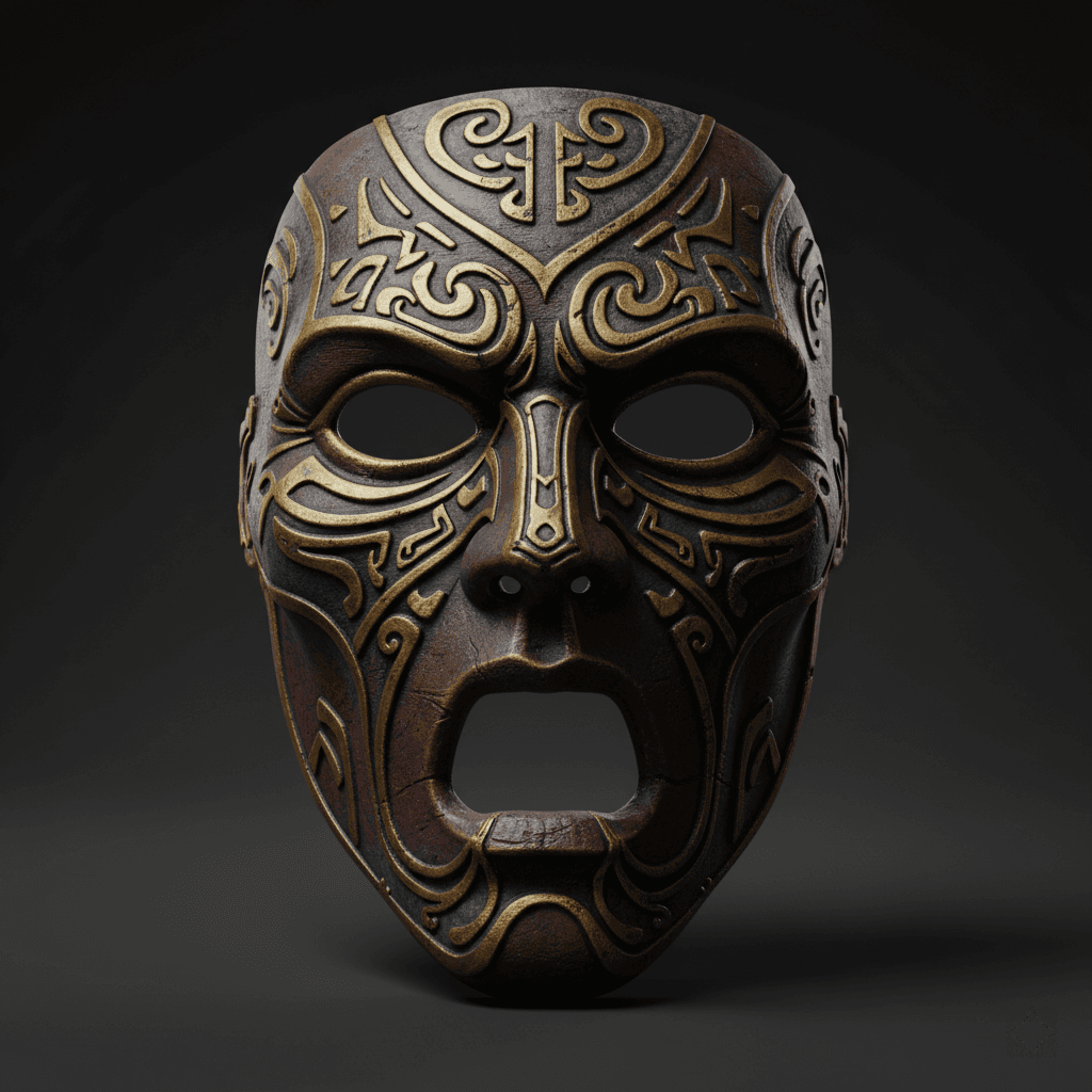 Ancient Curse Face Wearable Mask Premium STL Download 3d model