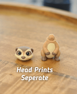 Merry Meerkat - Articulated fidget Meerkat 3d model