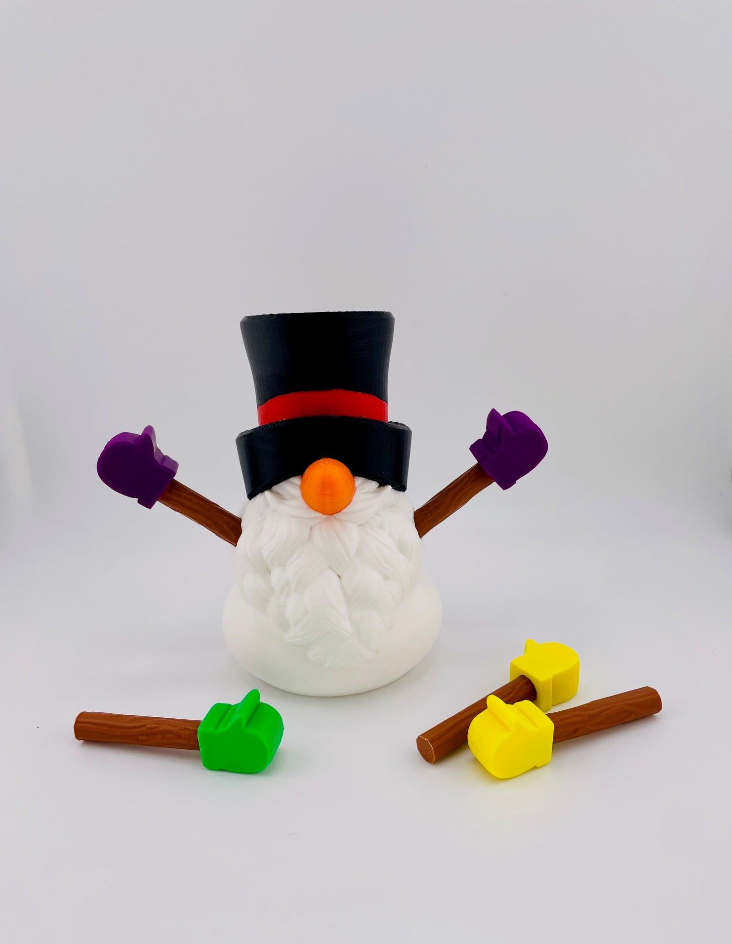 Snowman Gnome Set 3d model