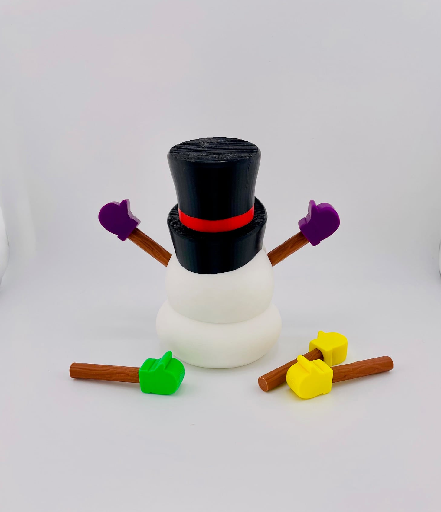 Snowman Gnome Set 3d model