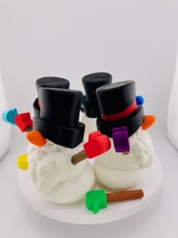 Snowman Gnome Set 3d model