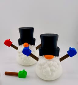 Snowman Gnome Set 3d model