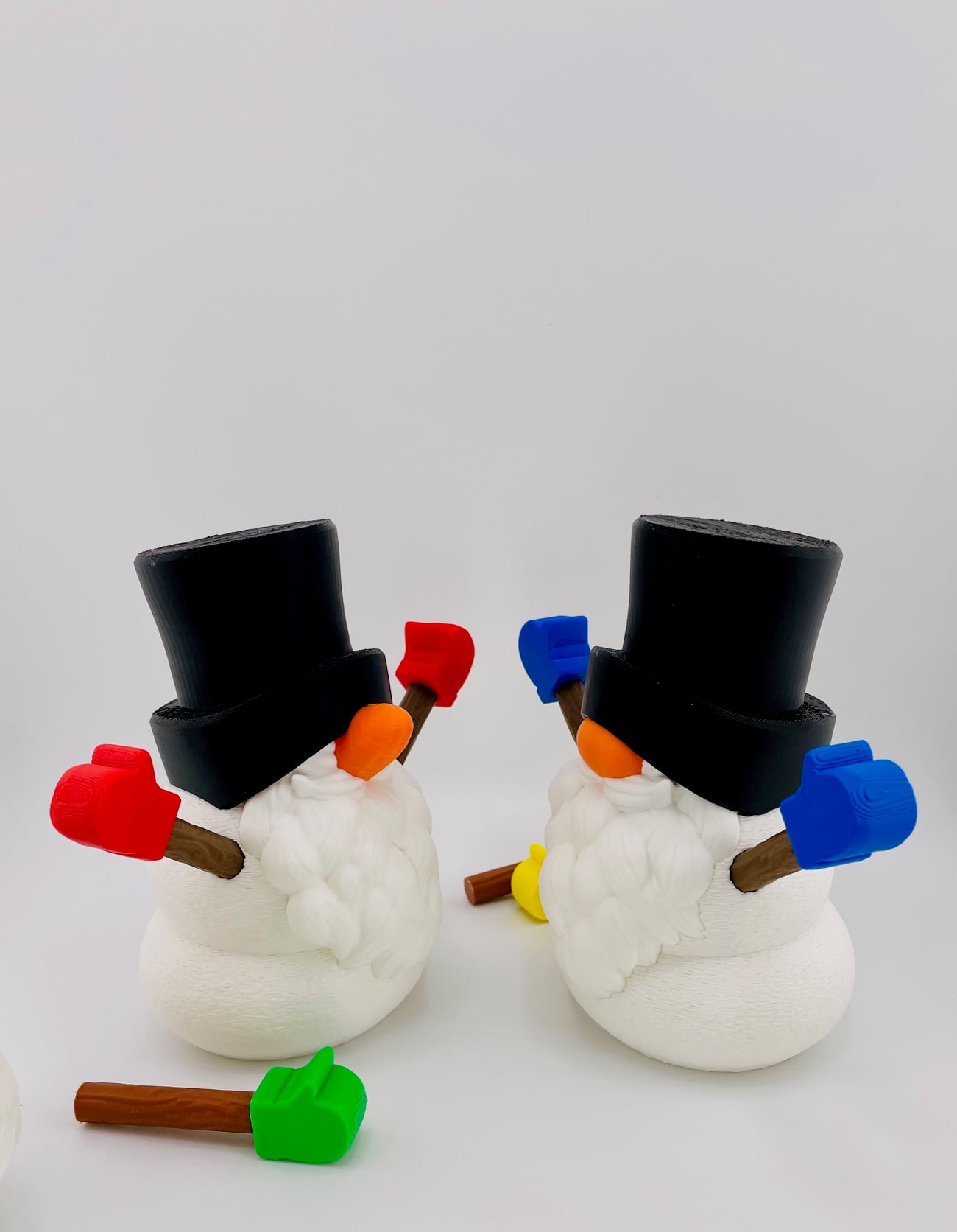 Snowman Gnome Set 3d model