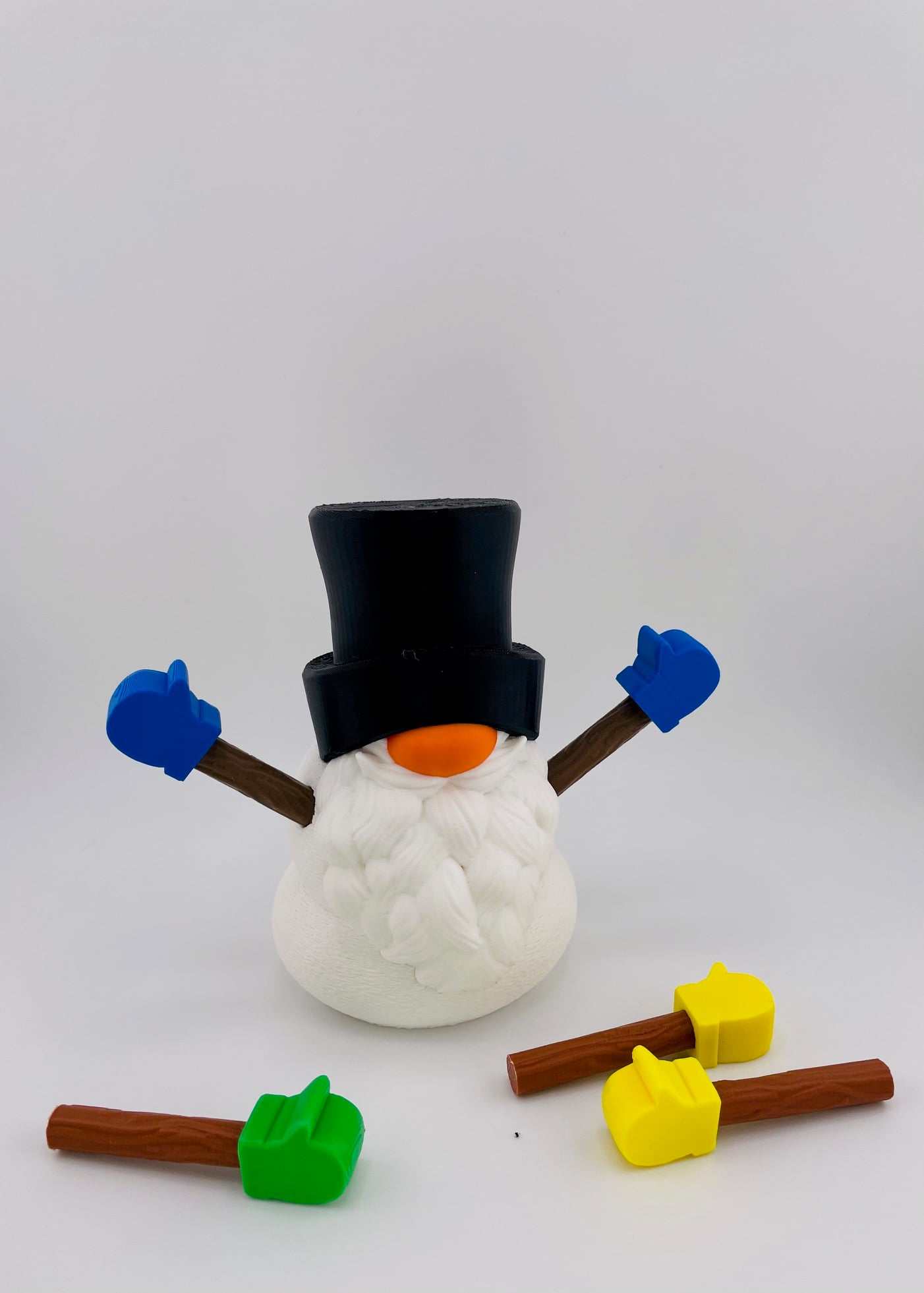 Snowman Gnome Set 3d model
