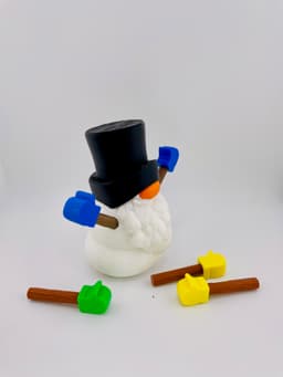 Snowman Gnome Set 3d model