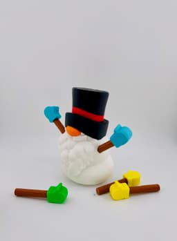 Snowman Gnome Set 3d model