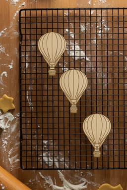 Hot Air Balloon Cookie Cutter, Biscuit Cutter 3d model