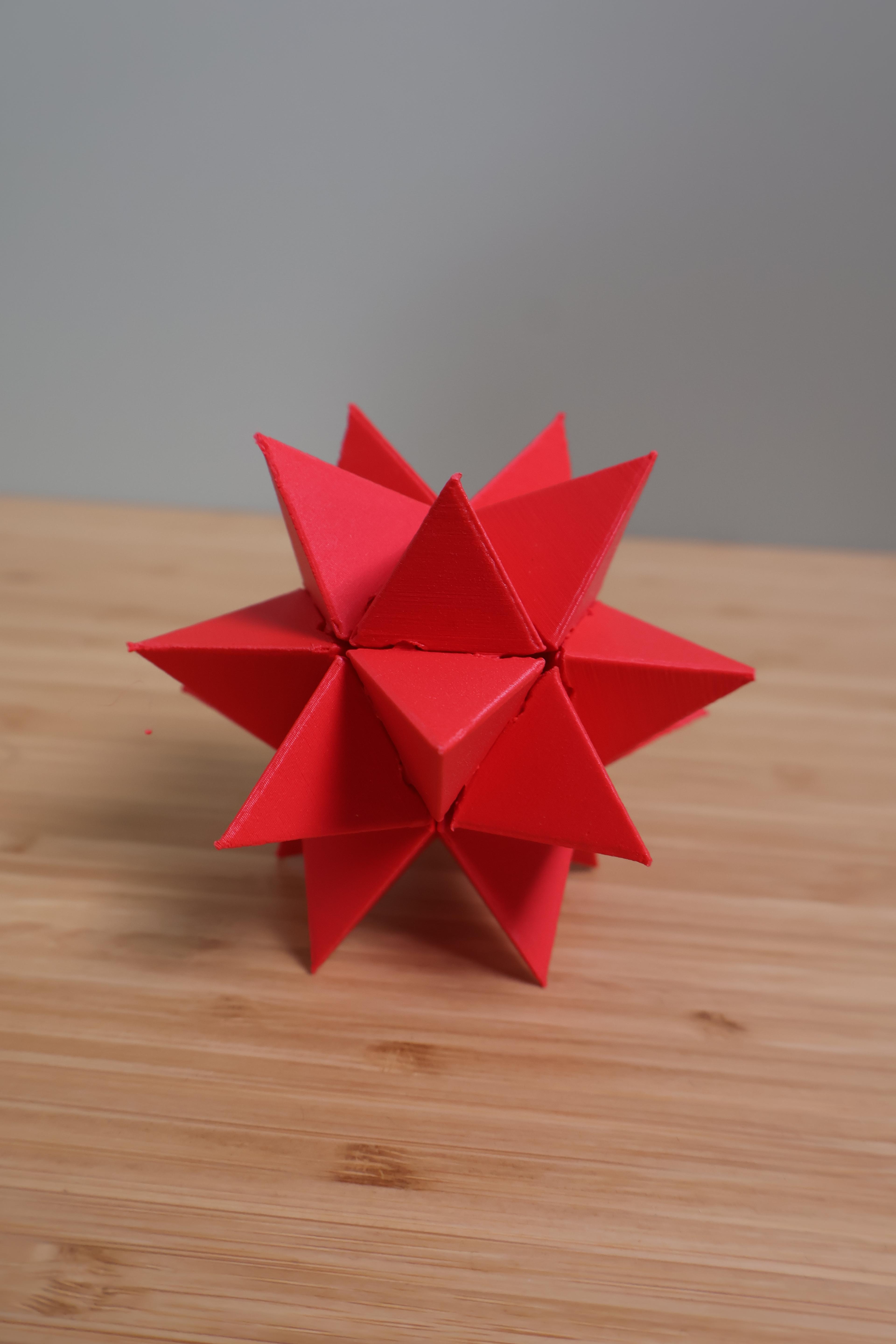 Unwrapped Icosaeder Star Small 3d model