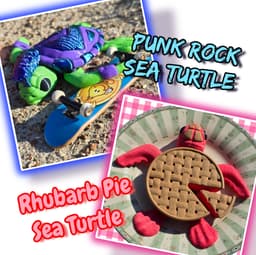 Flexi Rhubarb Pie Sea Turtles 3d model