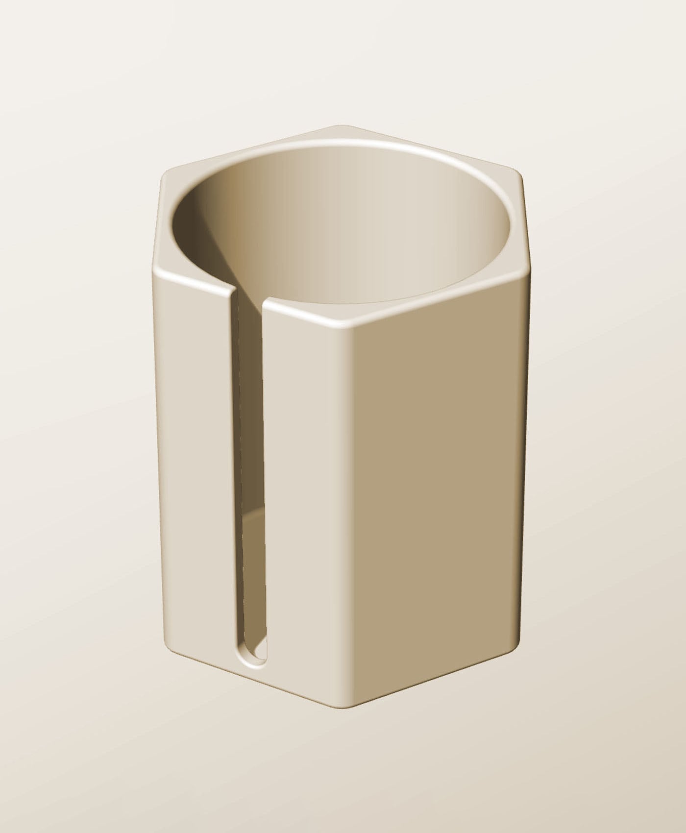 CH96-130-S Modular stacking slotted container for home decor 3d model