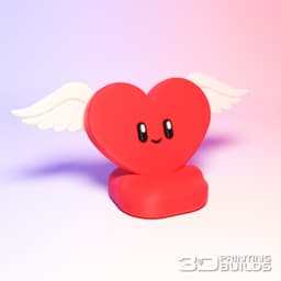 Heart Phone Stand - Valentines day - Cute Phone Stand 3d model