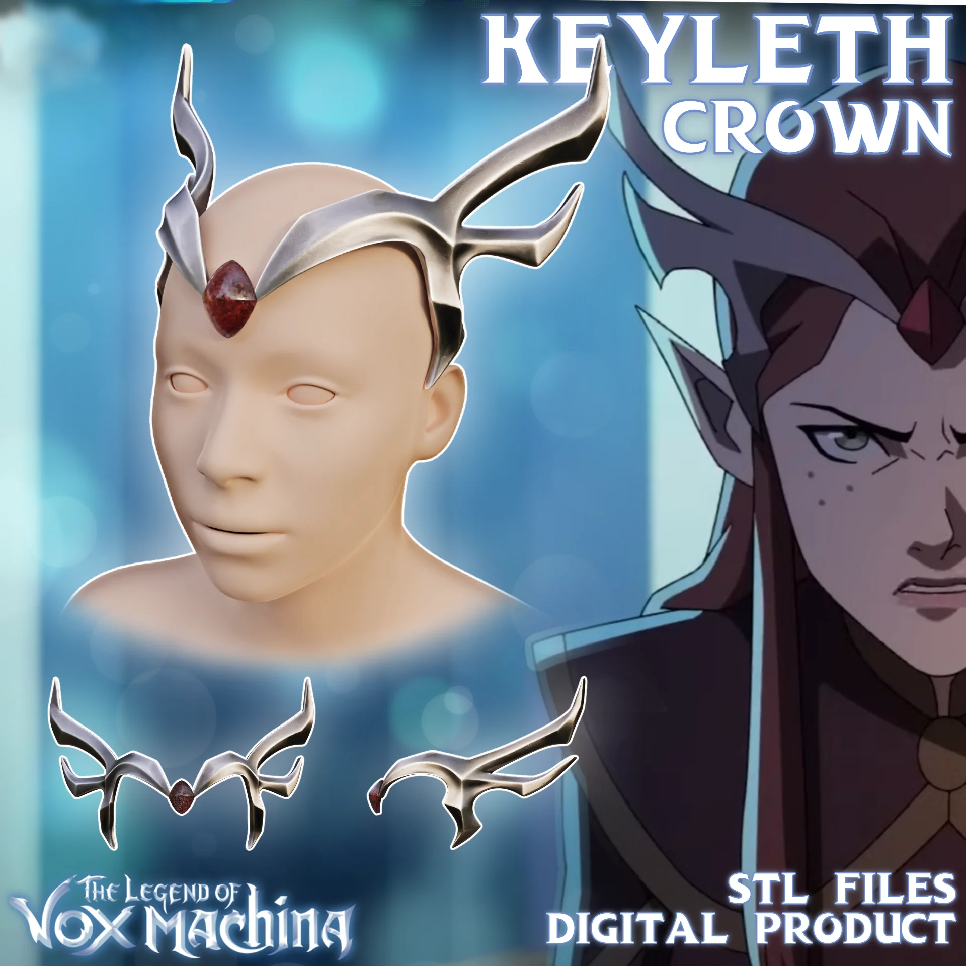 Fantasy Keyleth Crown The Legend of the Vox Machina 3d model