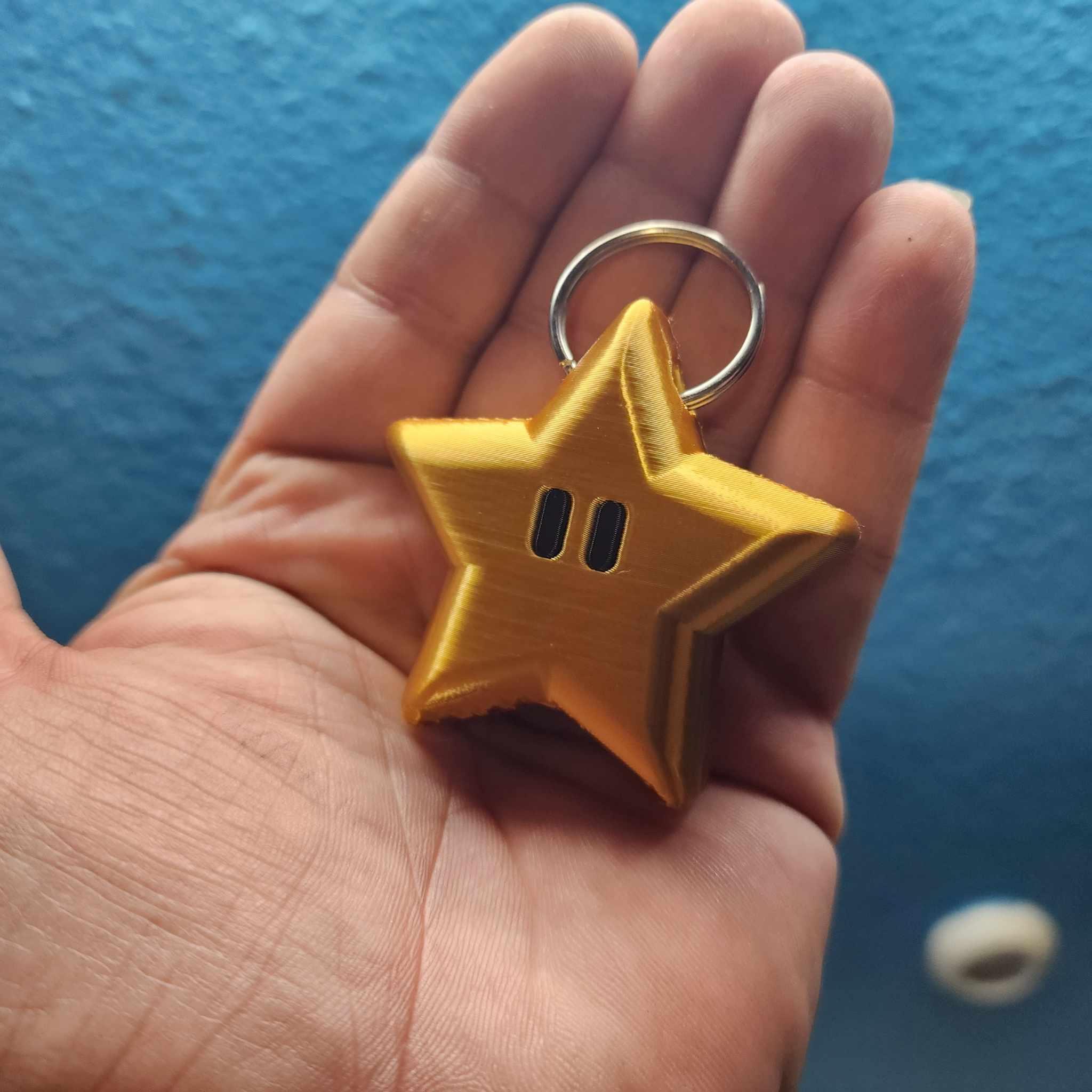 Star Power Keychain or Christmas ornament! 3d model